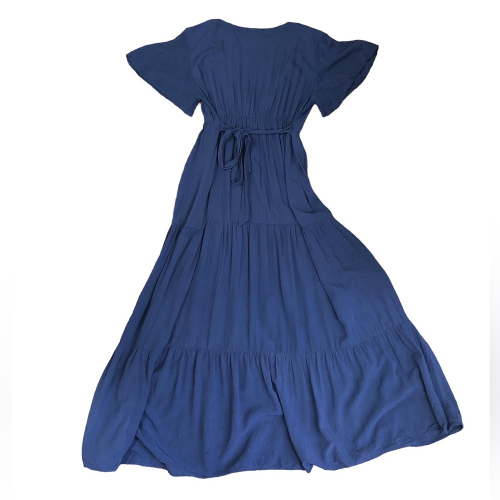 Elegant Deep Blue Maxi Dress - Picture 15 of 15